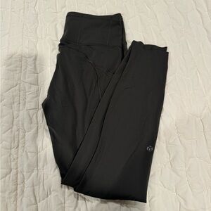 LULULEMON FAST AND FREE OLIVE LEGGINGS SIZE 7